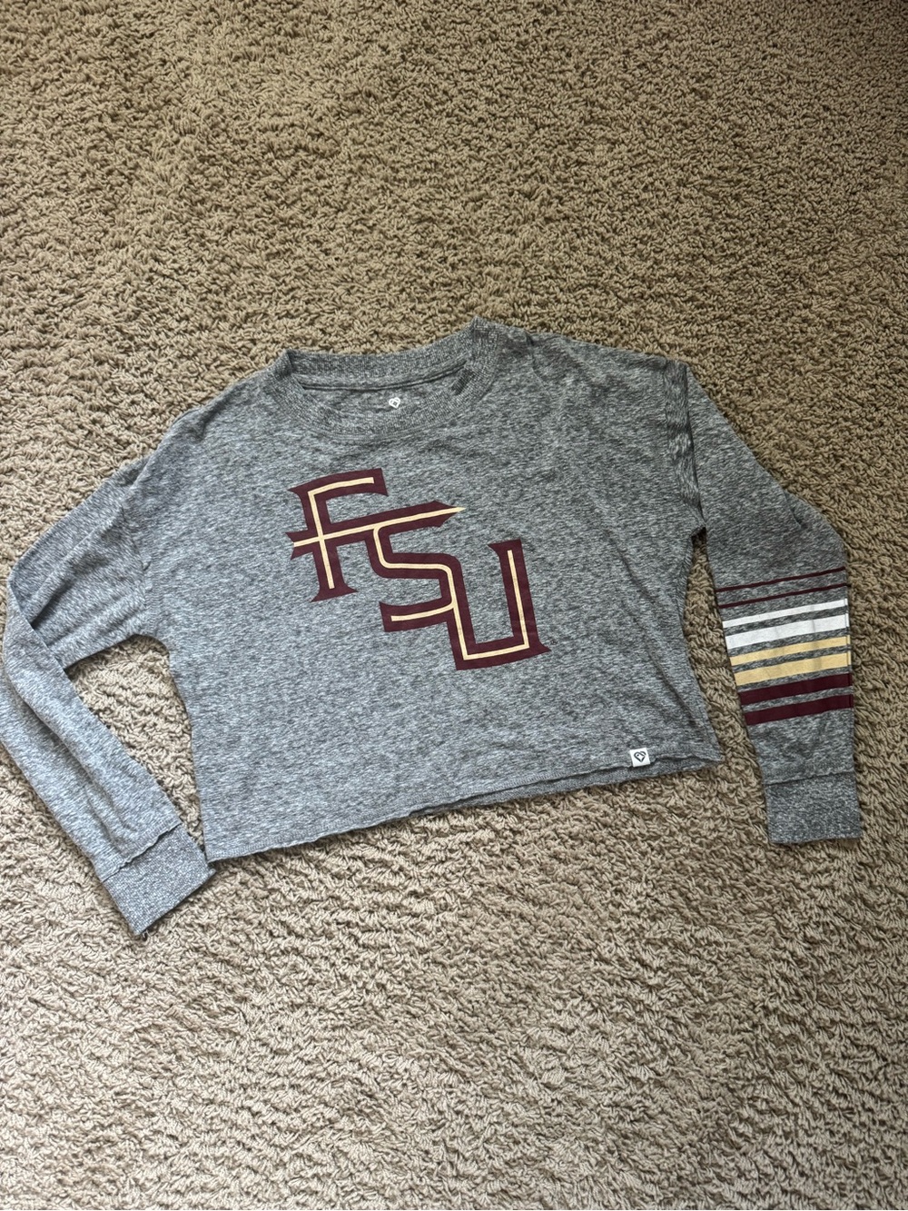FSU Seminoles Cropped Boxy Long-Sleeve Tee